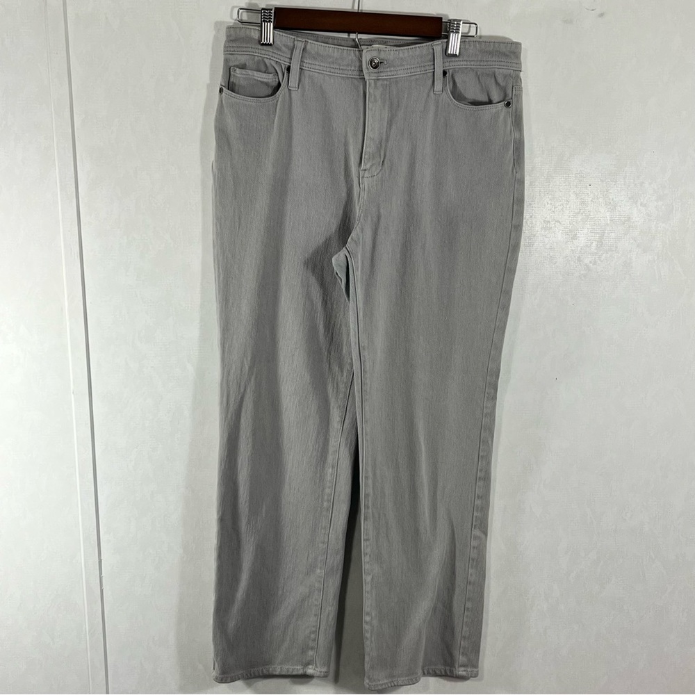 Coldwater Creek Gray Straight Leg Pants Stretch